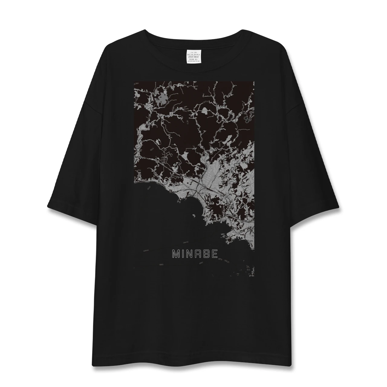 【みなべ(和歌山県)】地図柄ビッグシルエットTシャツ