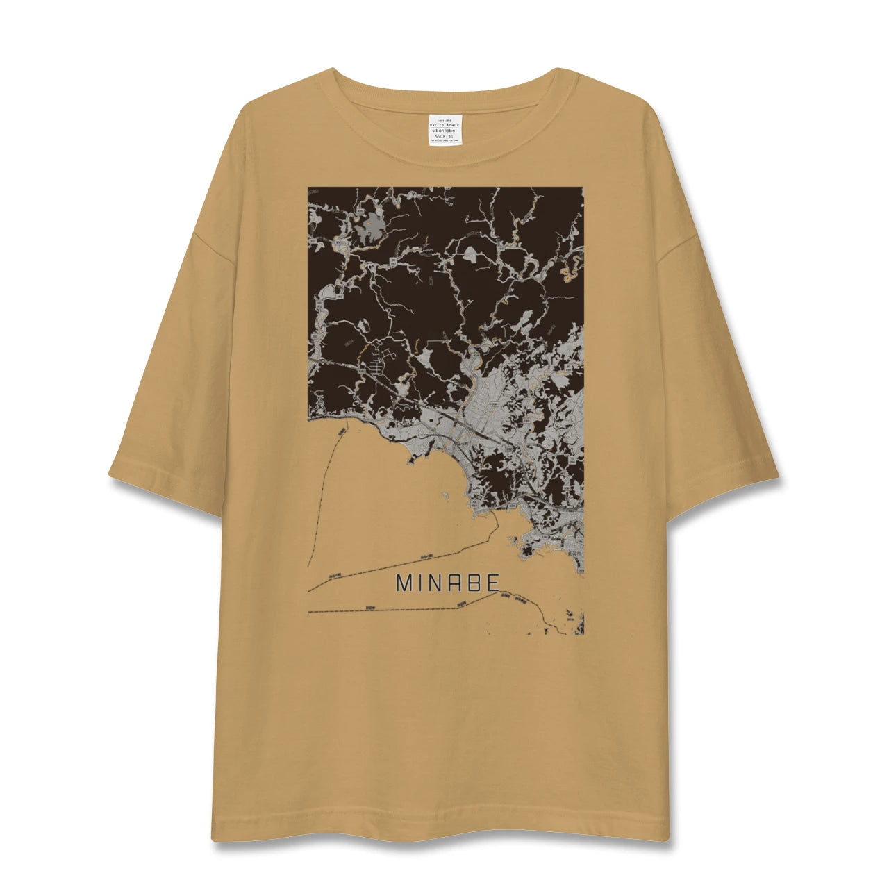 【みなべ(和歌山県)】地図柄ビッグシルエットTシャツ