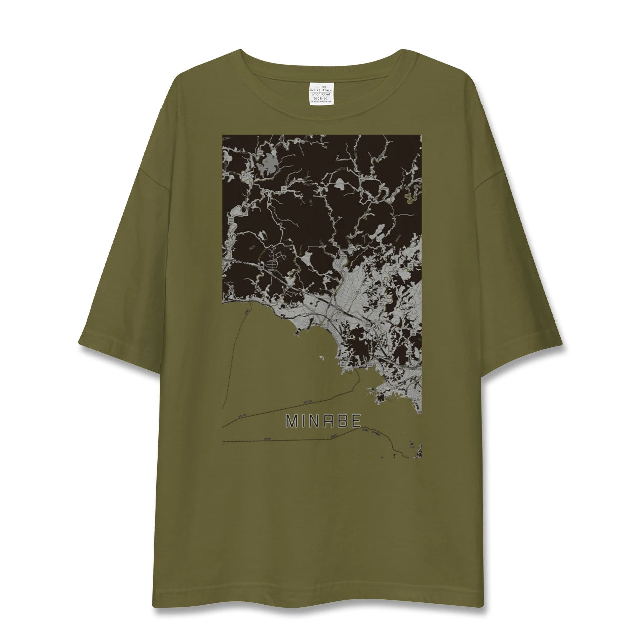 【みなべ(和歌山県)】地図柄ビッグシルエットTシャツ