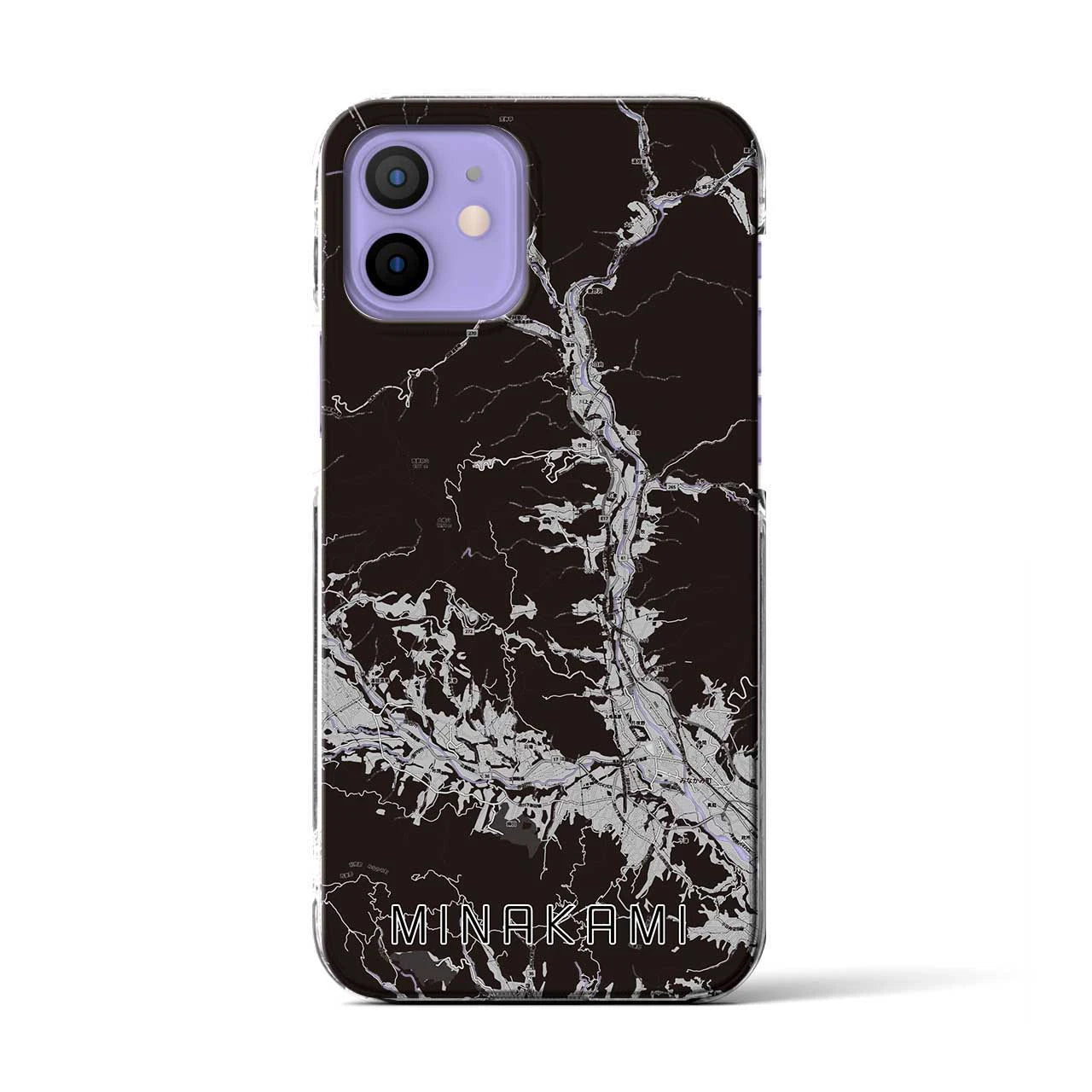 【みなかみ(群馬県)】地図柄iPhoneケース(クリアタイプ)