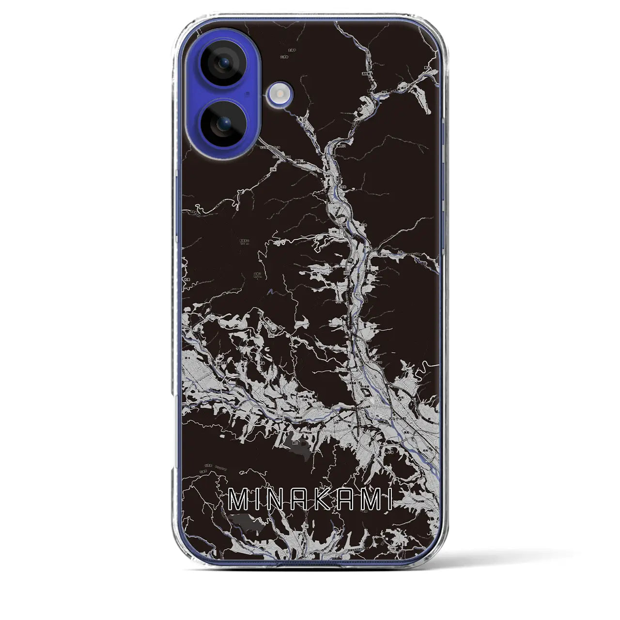 【みなかみ(群馬県)】地図柄iPhoneケース(クリアタイプ)