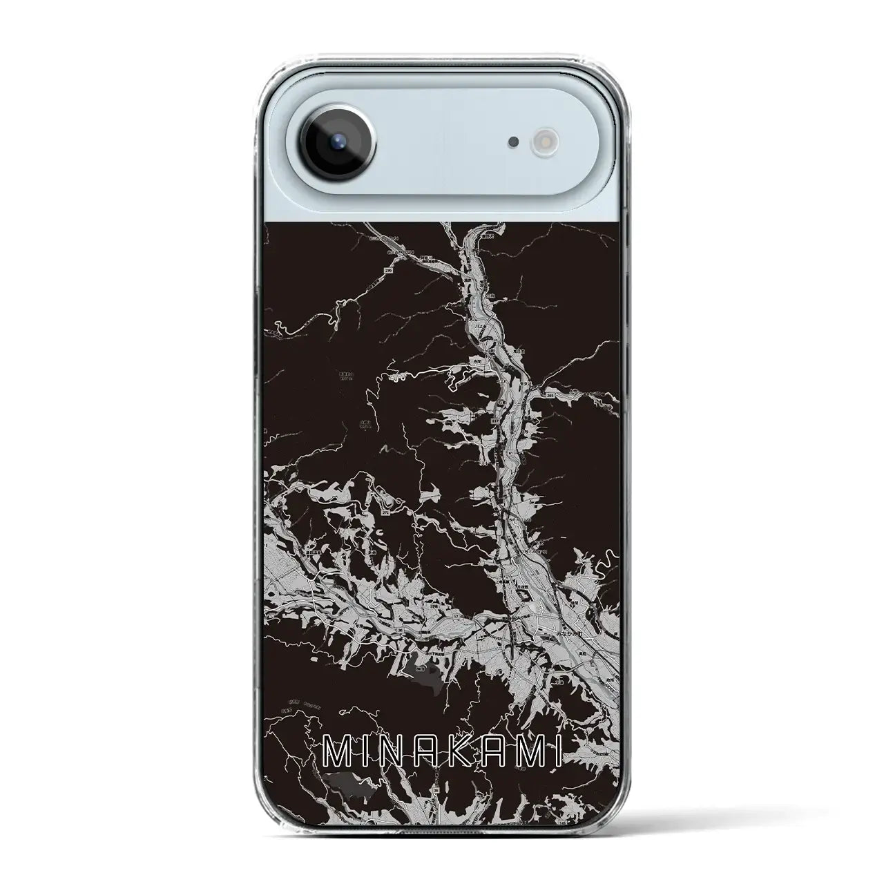 【みなかみ(群馬県)】地図柄iPhoneケース(クリアタイプ)