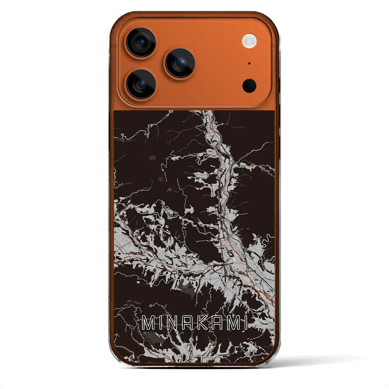 【みなかみ(群馬県)】地図柄iPhoneケース(クリアタイプ)