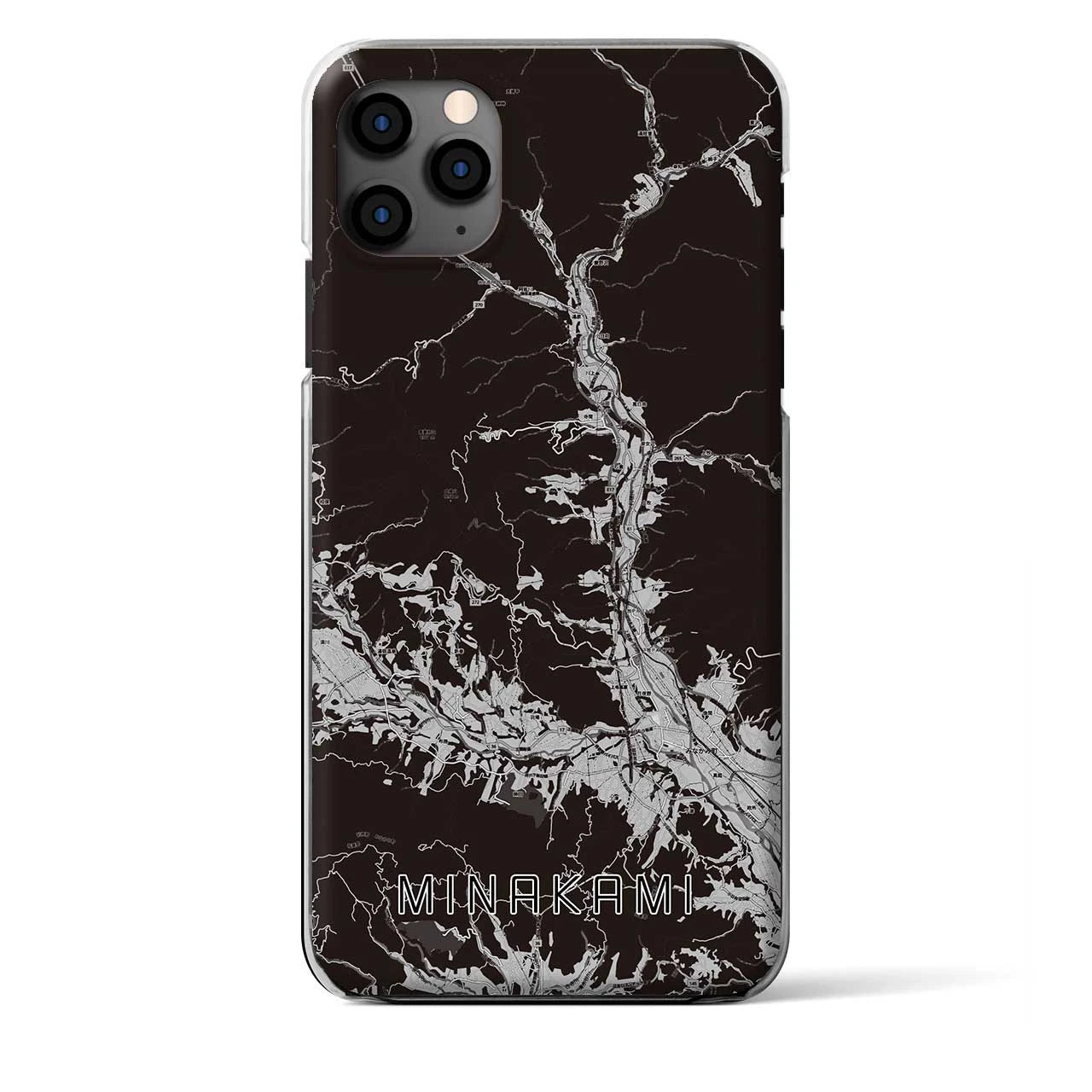 【みなかみ(群馬県)】地図柄iPhoneケース(クリアタイプ)