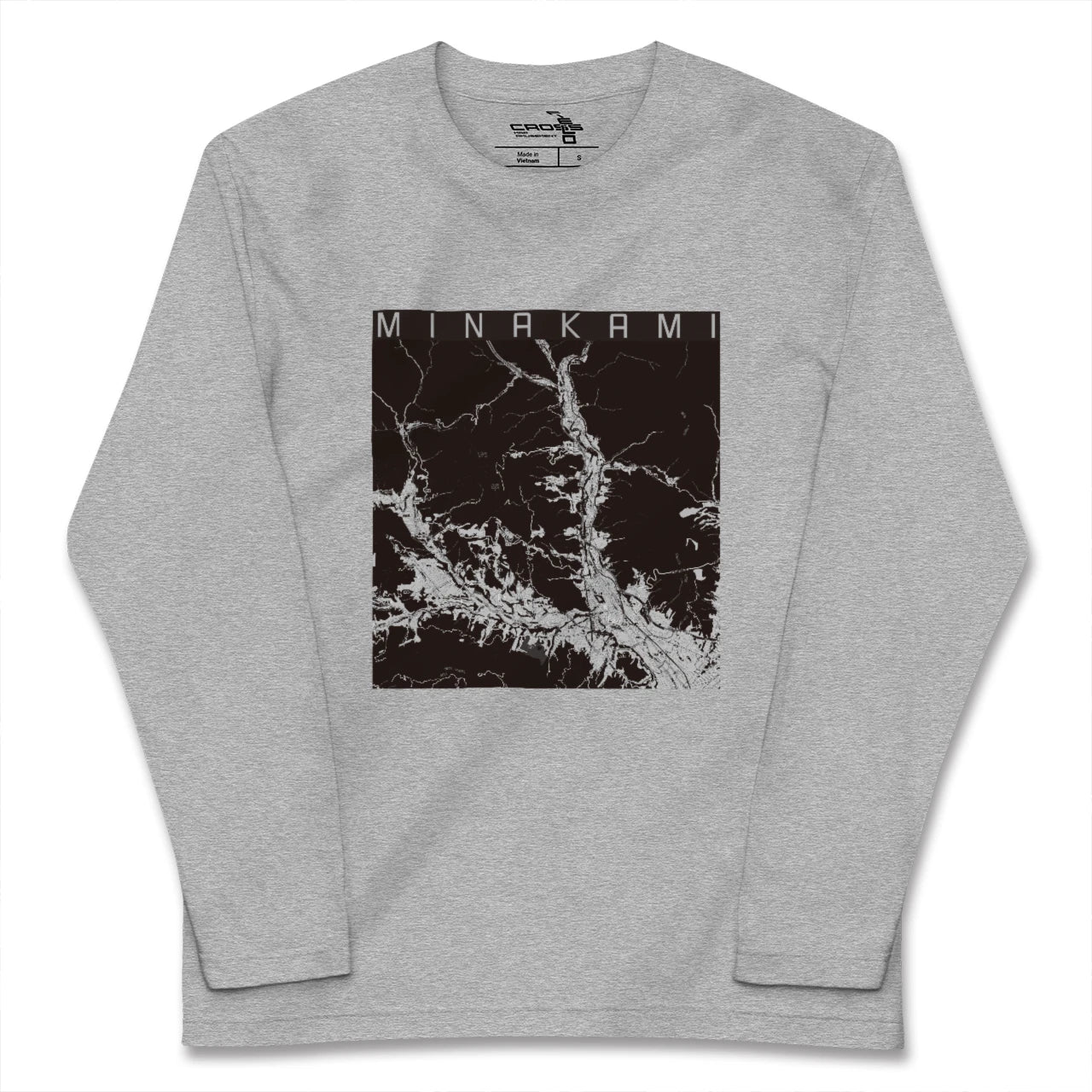 【みなかみ(群馬県)】地図柄ロングスリーブTシャツ