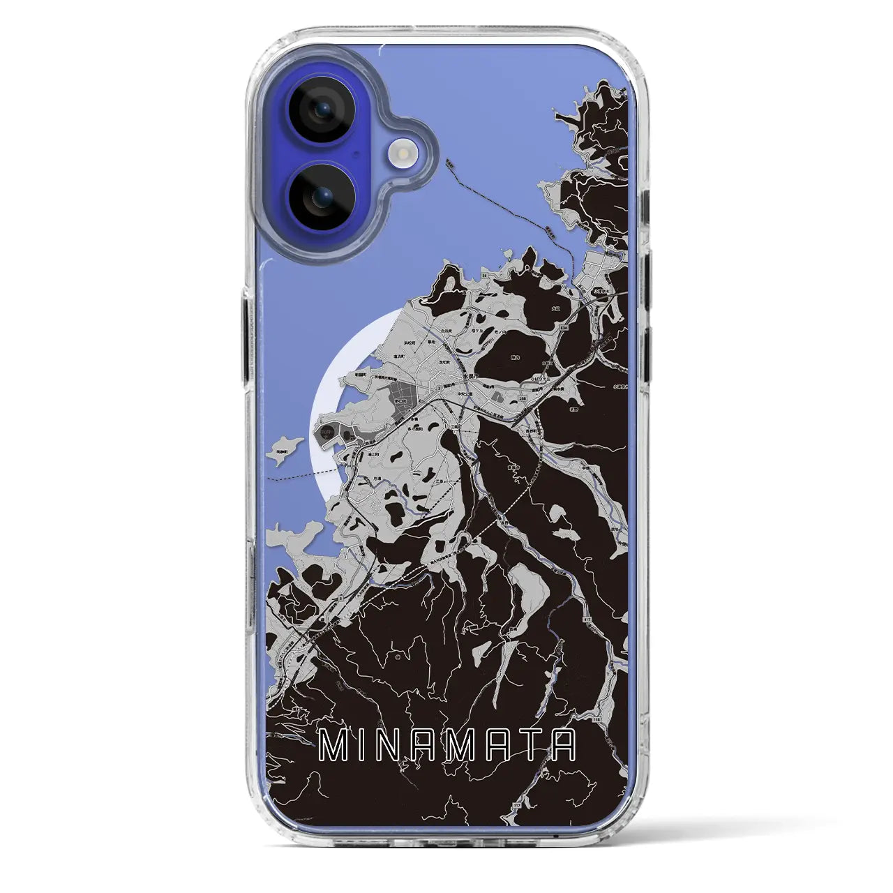 【水俣(熊本県)】地図柄iPhoneケース(MagSafeタイプ)