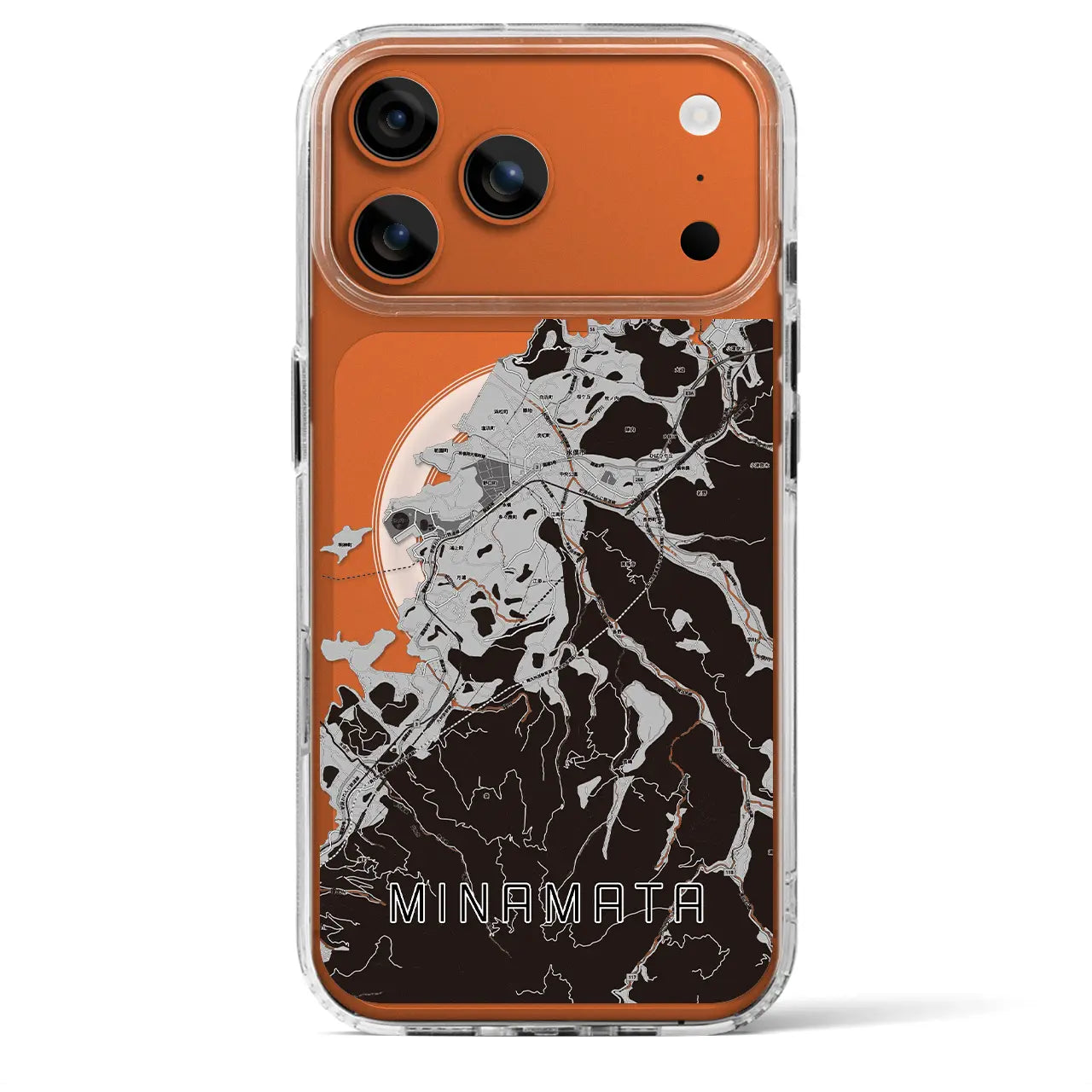 【水俣(熊本県)】地図柄iPhoneケース(MagSafeタイプ)