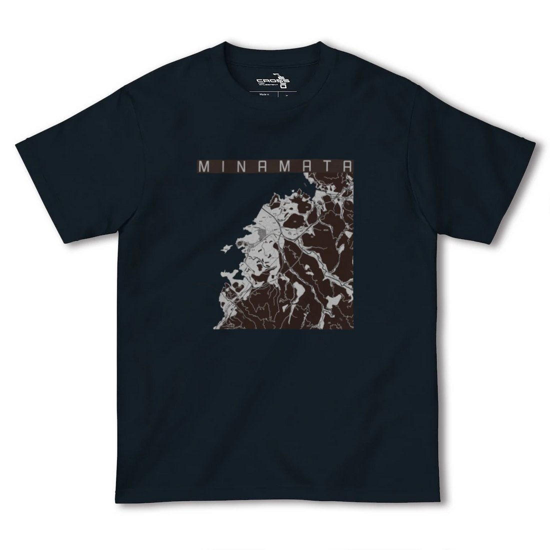 【水俣(熊本県)】地図柄ヘビーウェイトTシャツ
