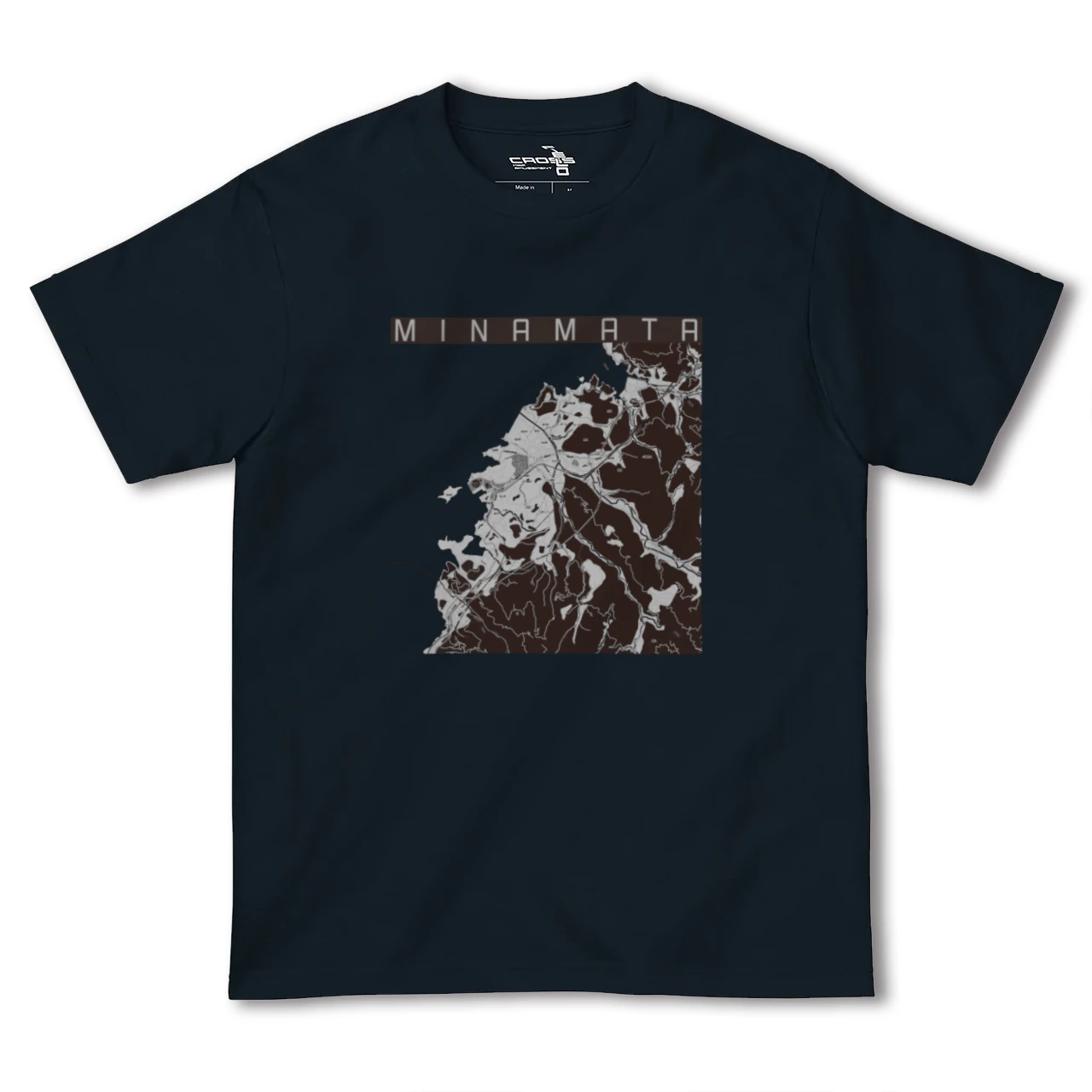 【水俣(熊本県)】地図柄ヘビーウェイトTシャツ