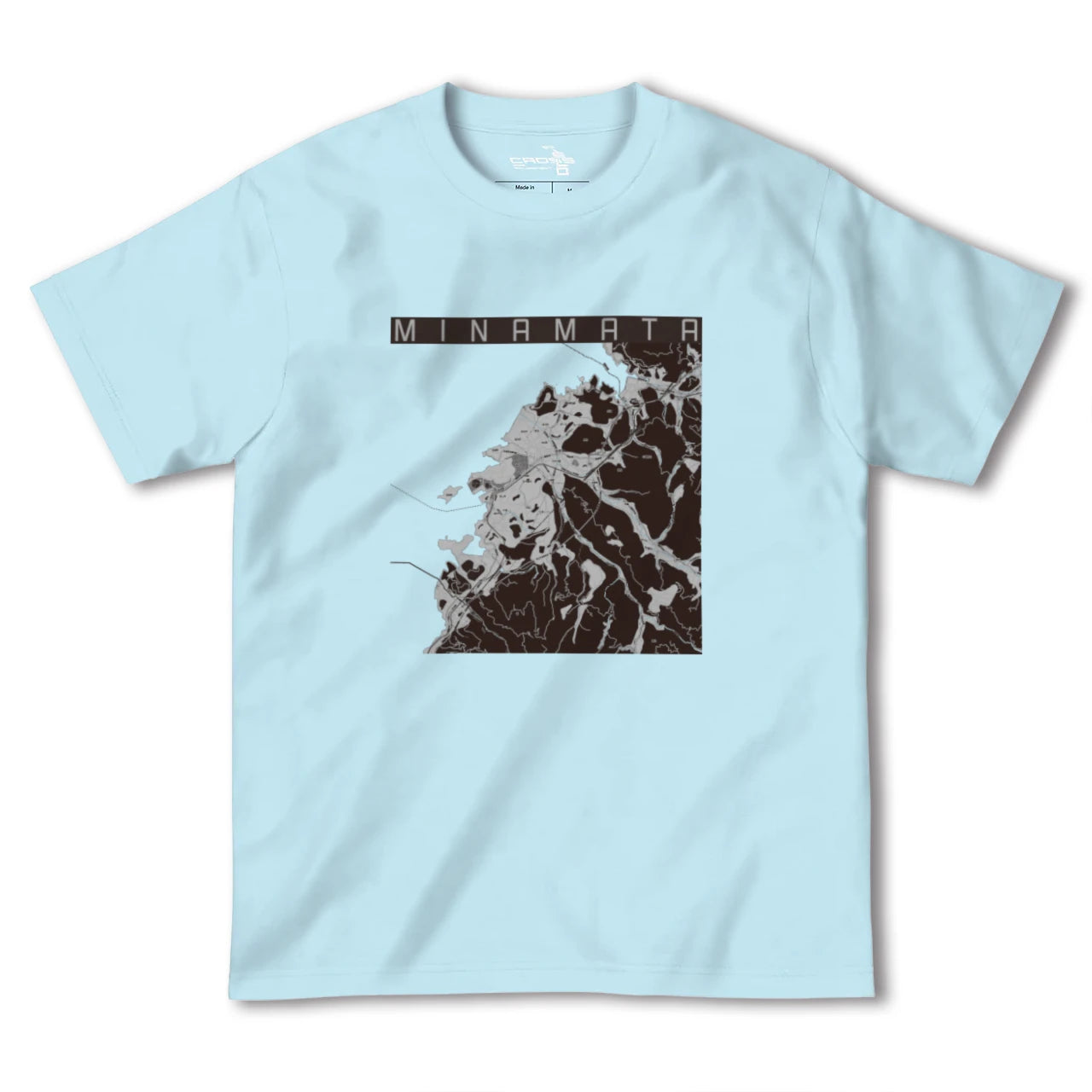 【水俣(熊本県)】地図柄ヘビーウェイトTシャツ