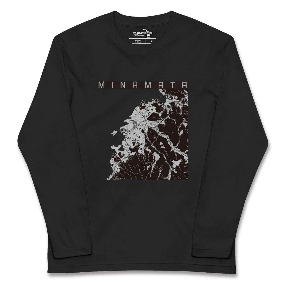 【水俣(熊本県)】地図柄ロングスリーブTシャツ