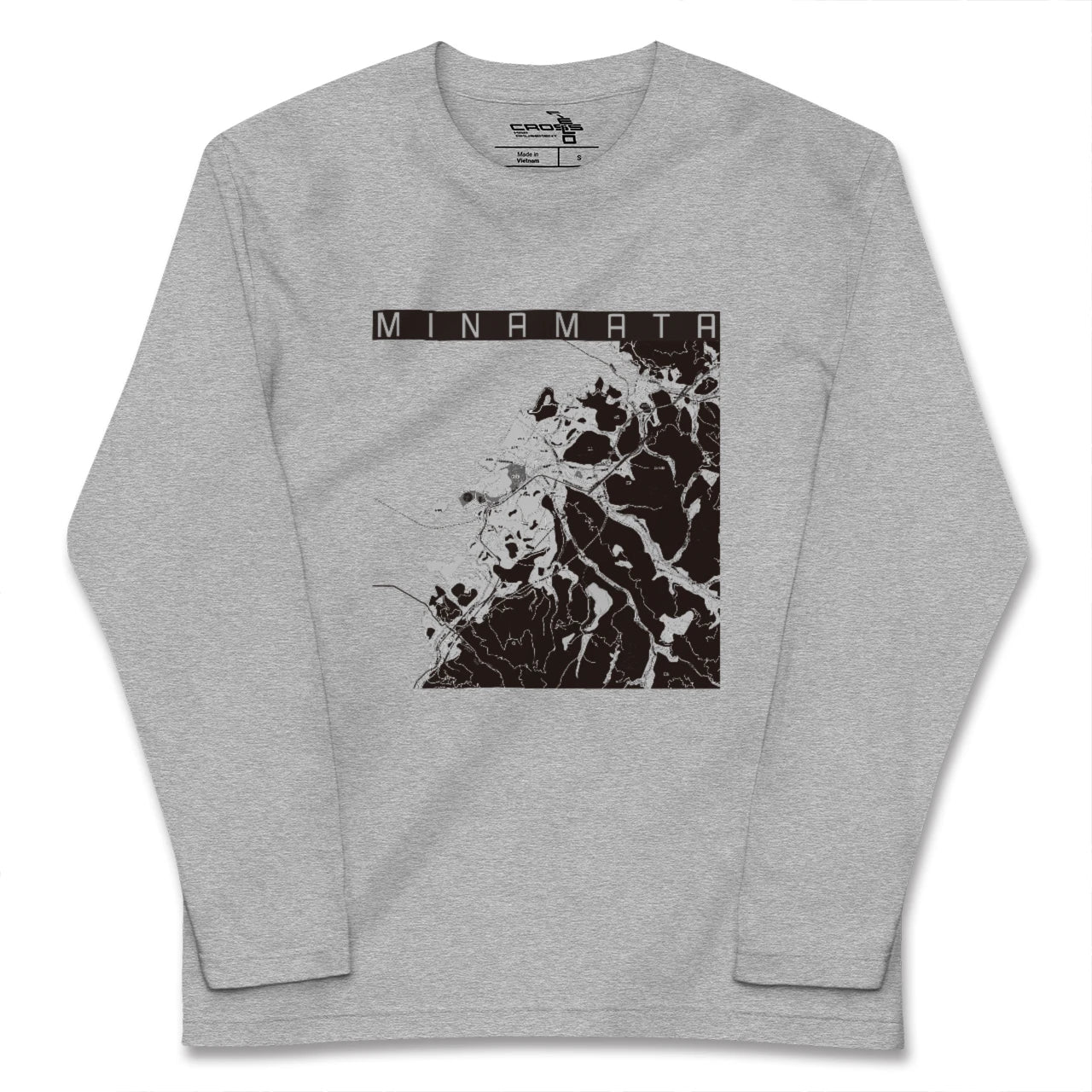 【水俣(熊本県)】地図柄ロングスリーブTシャツ