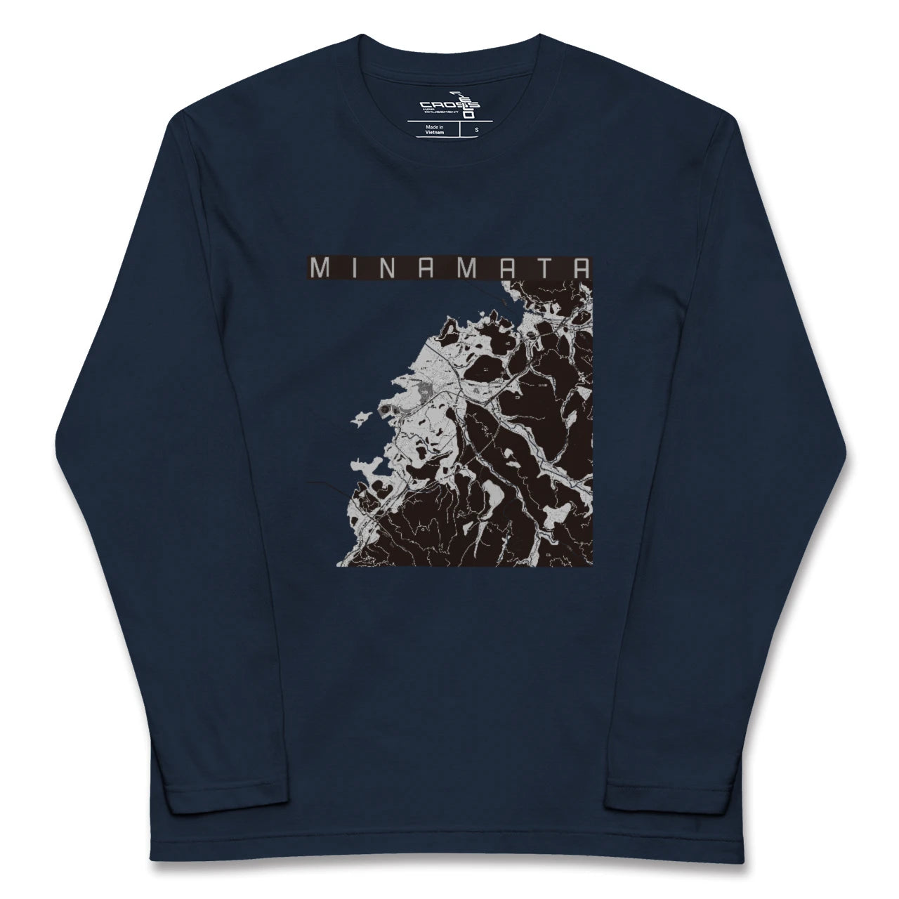 【水俣(熊本県)】地図柄ロングスリーブTシャツ