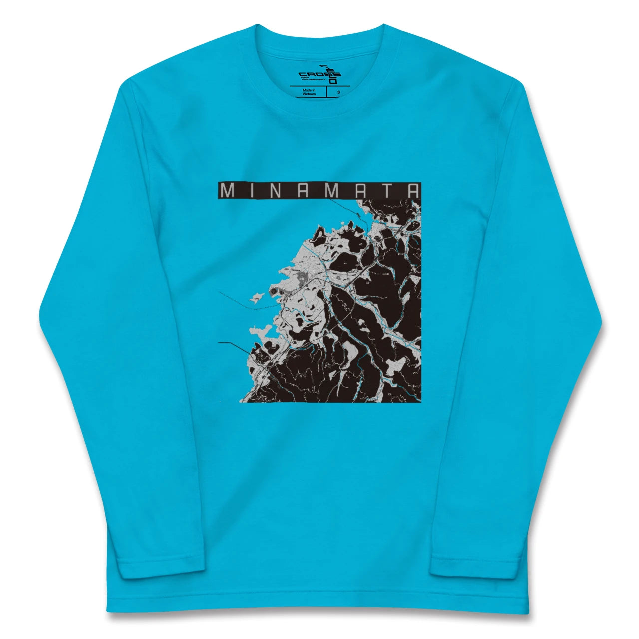 【水俣(熊本県)】地図柄ロングスリーブTシャツ