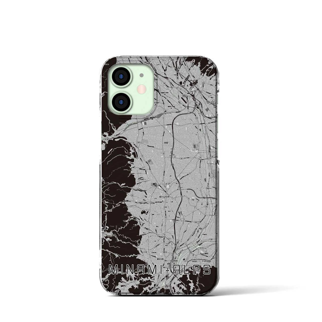【南アルプス(山梨県)】地図柄iPhoneケース(クリアタイプ)