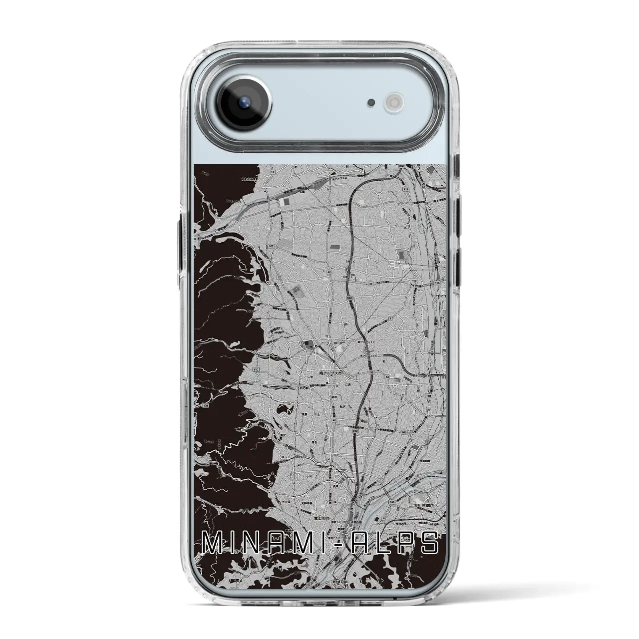 【南アルプス(山梨県)】地図柄iPhoneケース(MagSafeタイプ)