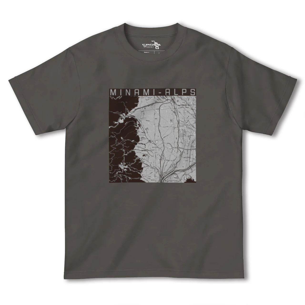 【南アルプス(山梨県)】地図柄ヘビーウェイトTシャツ