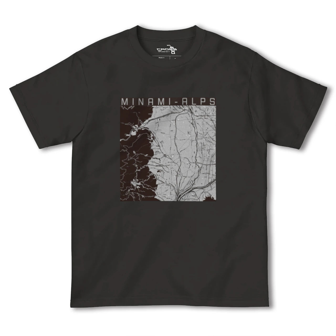 【南アルプス(山梨県)】地図柄ヘビーウェイトTシャツ