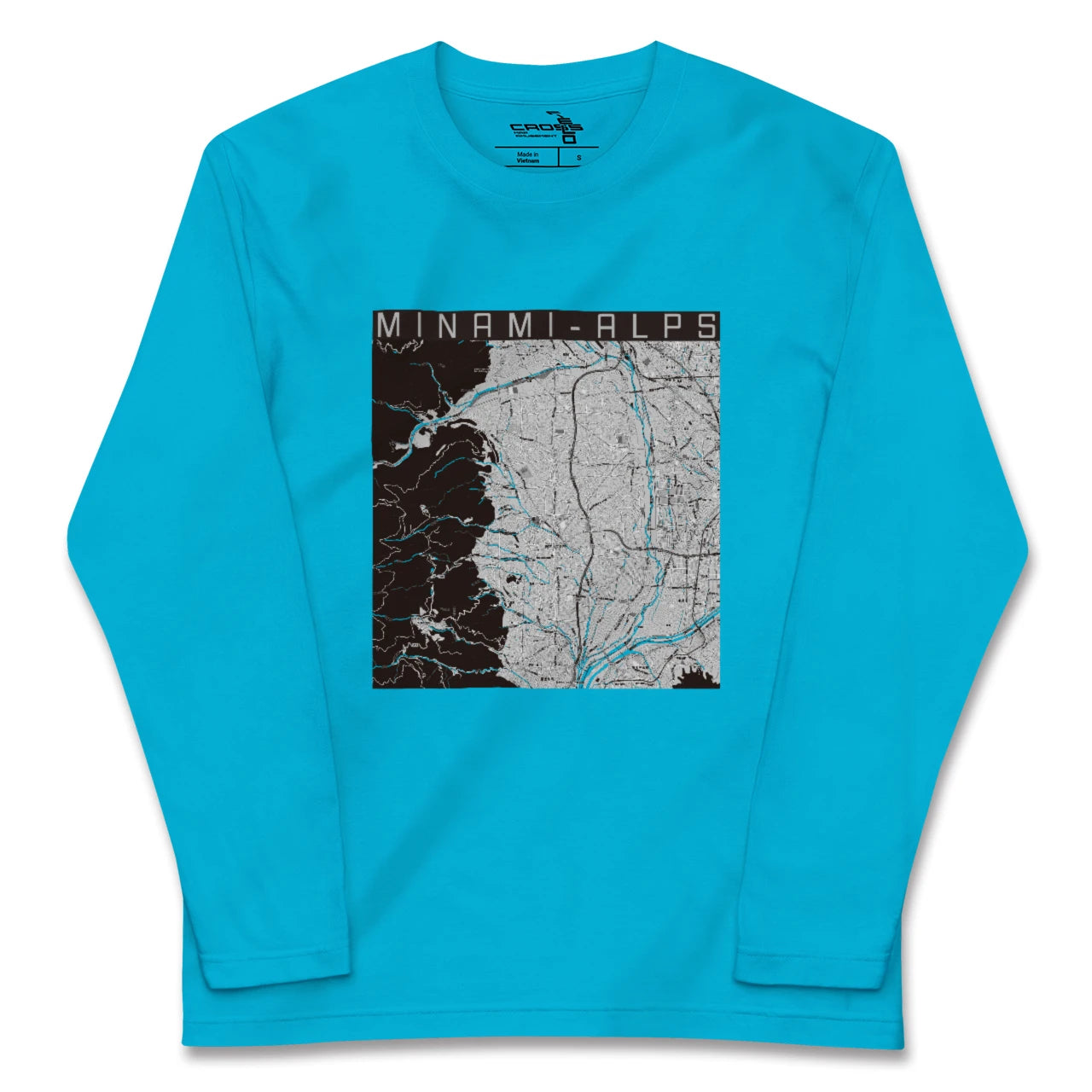 【南アルプス(山梨県)】地図柄ロングスリーブTシャツ