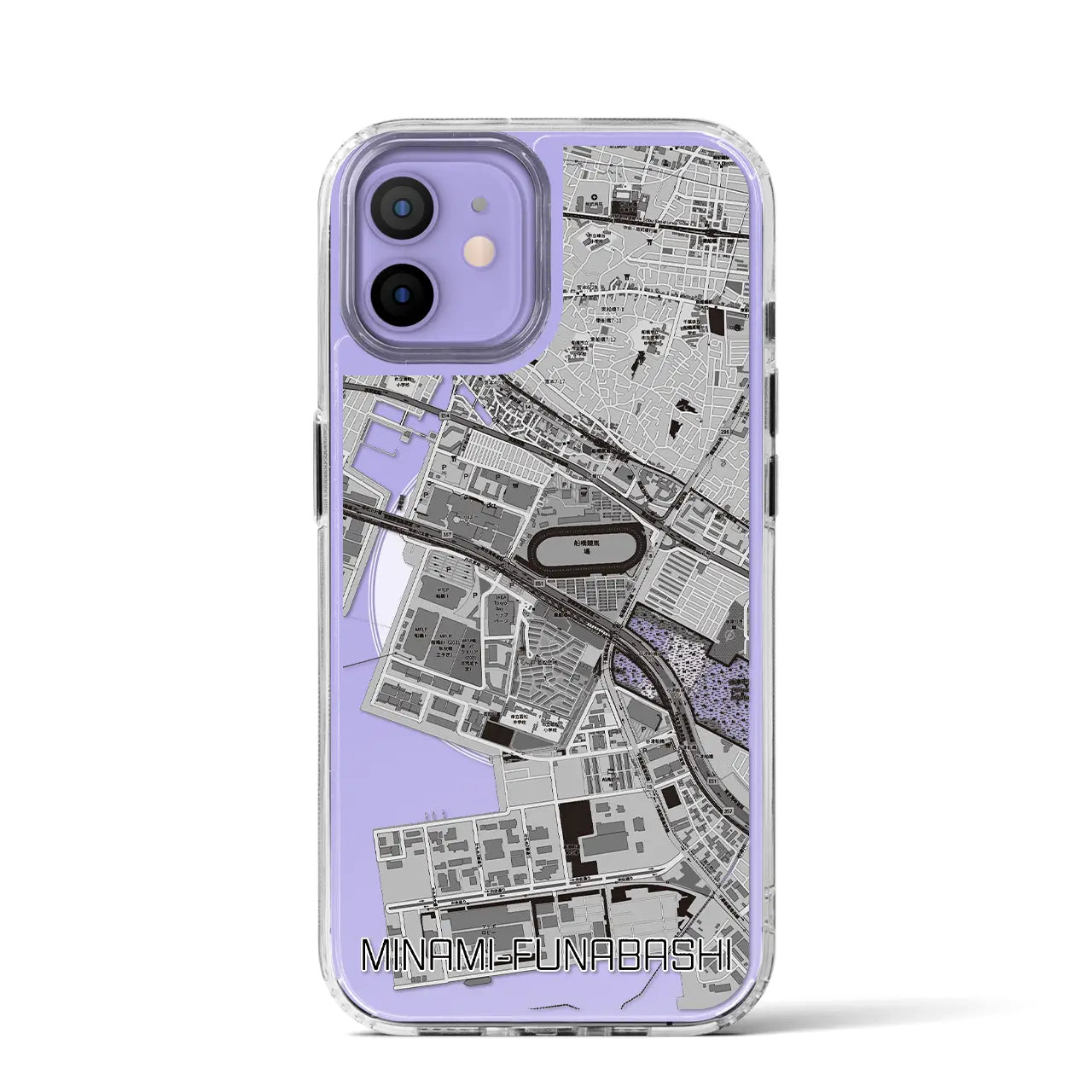 【南船橋(千葉県)】地図柄iPhoneケース(MagSafeタイプ)