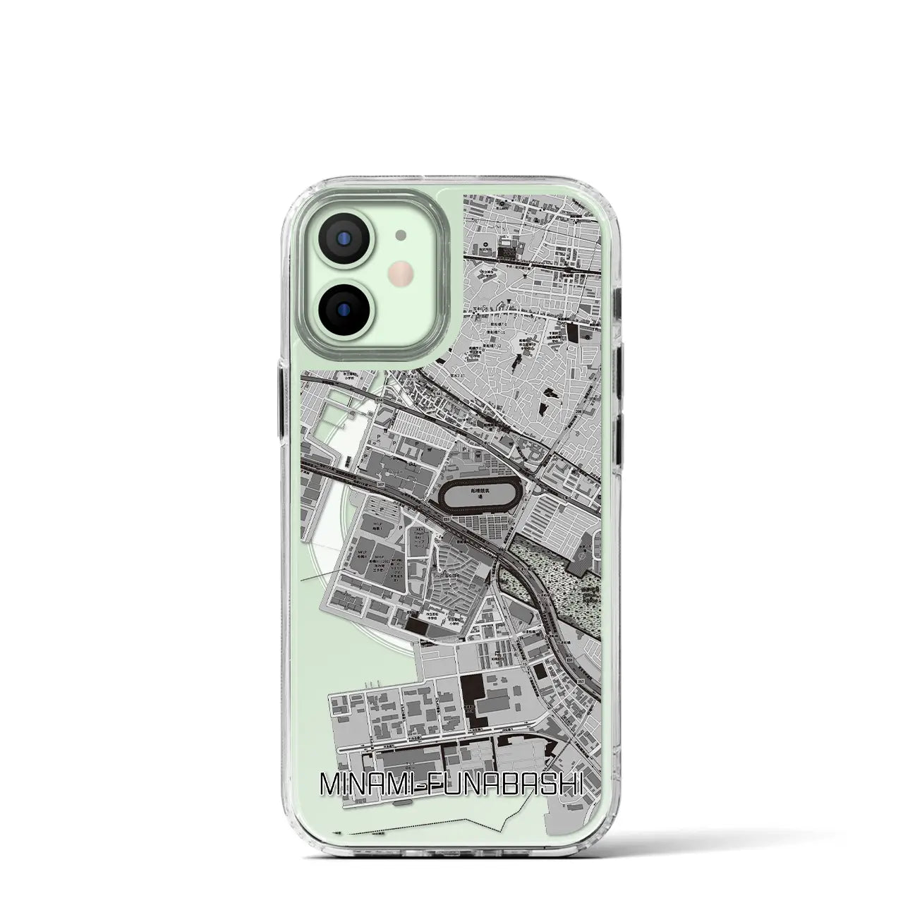 【南船橋(千葉県)】地図柄iPhoneケース(MagSafeタイプ)