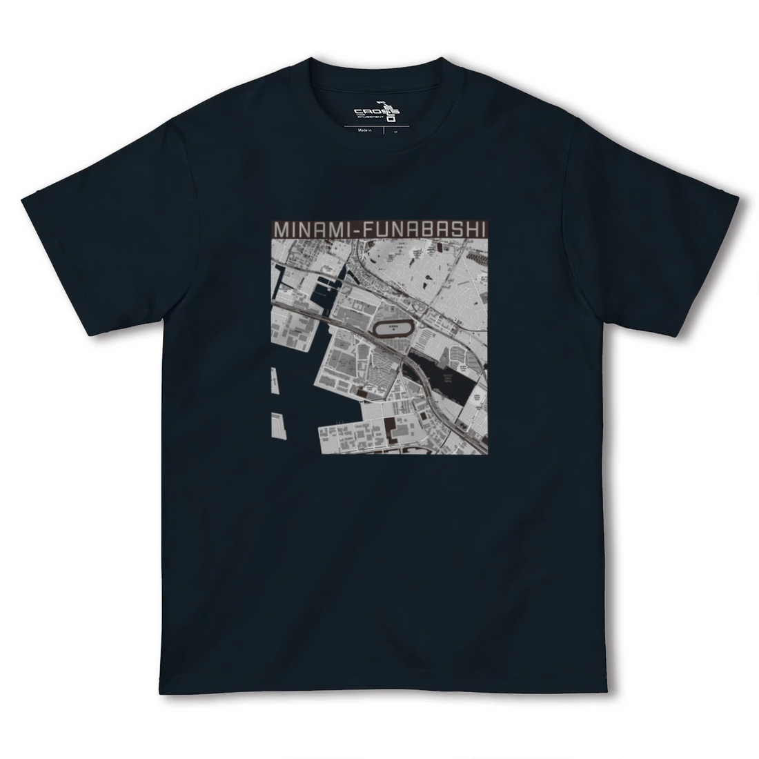 【南船橋(千葉県)】地図柄ヘビーウェイトTシャツ