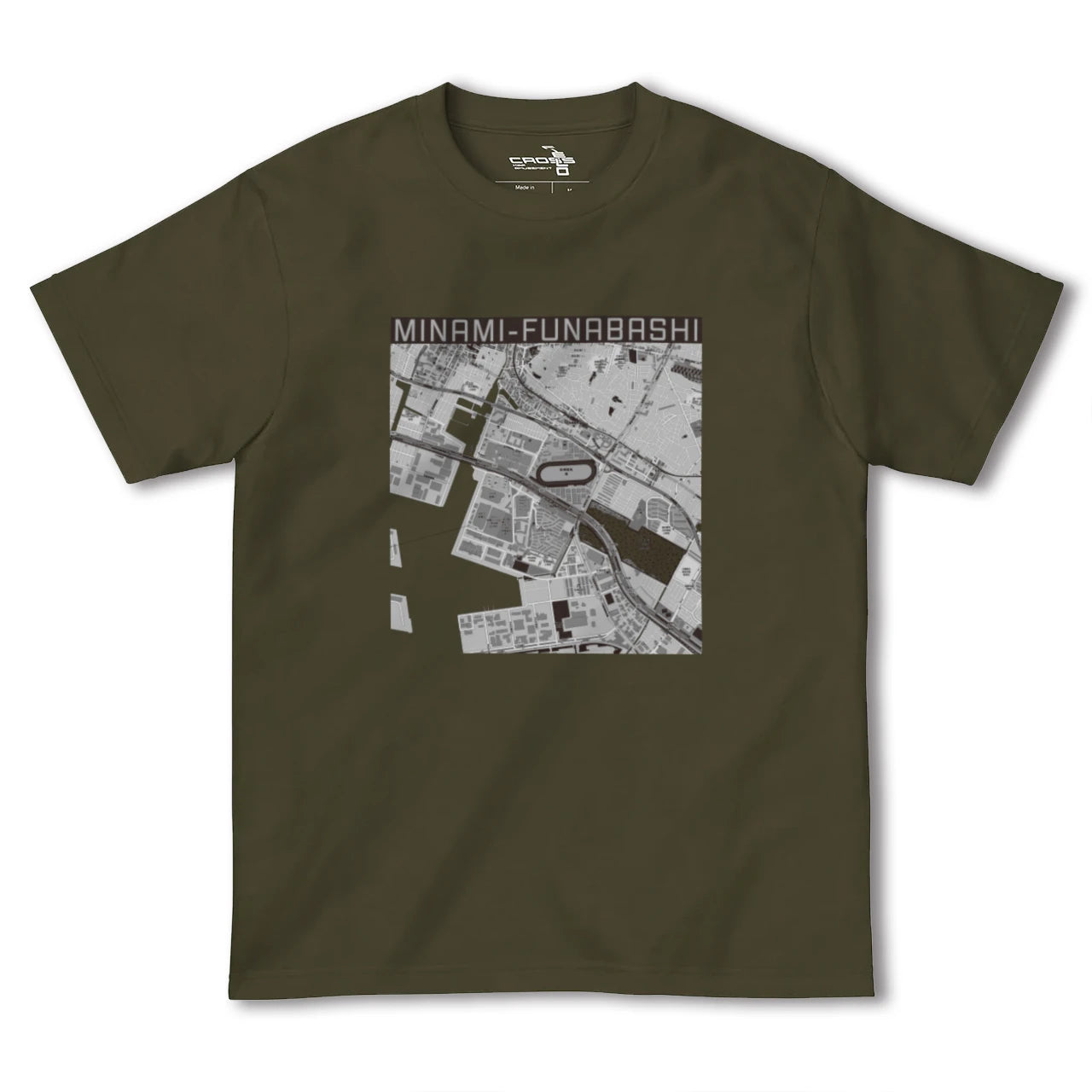 【南船橋(千葉県)】地図柄ヘビーウェイトTシャツ