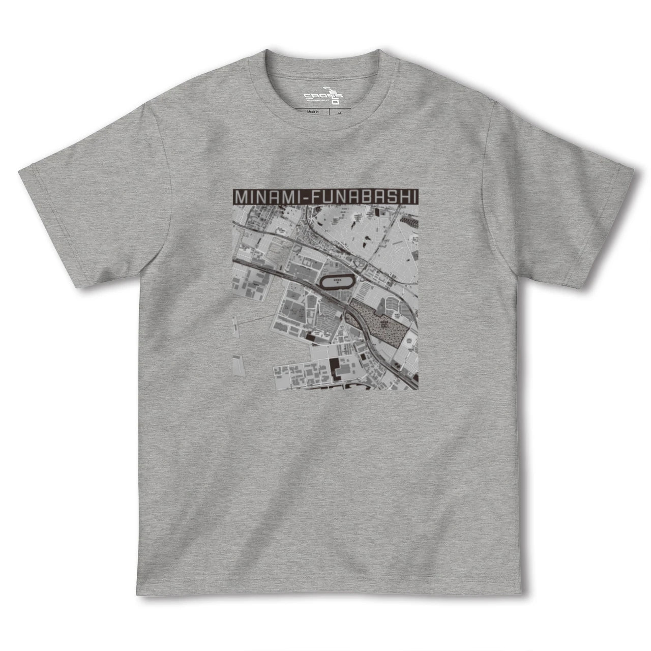 【南船橋(千葉県)】地図柄ヘビーウェイトTシャツ