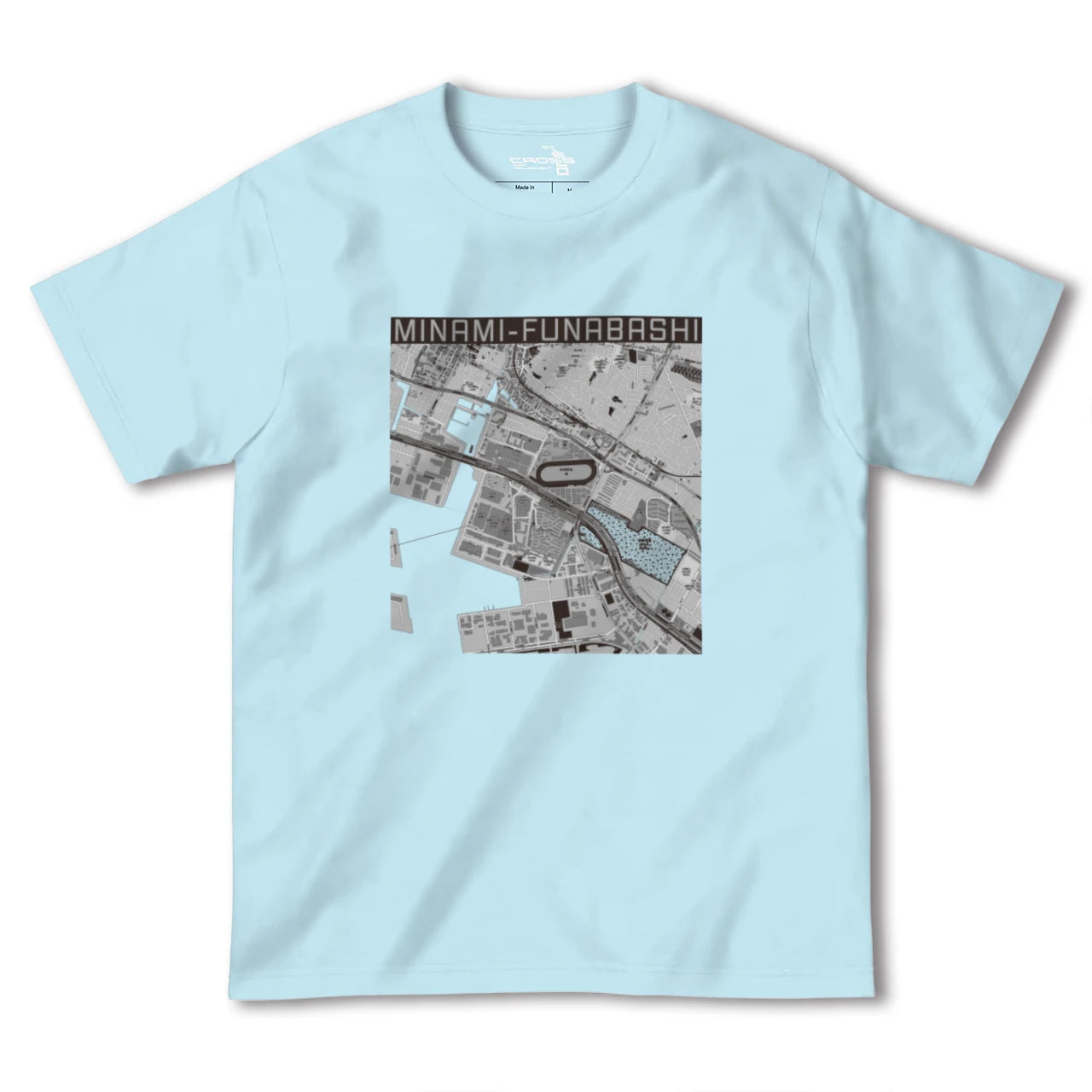 【南船橋(千葉県)】地図柄ヘビーウェイトTシャツ