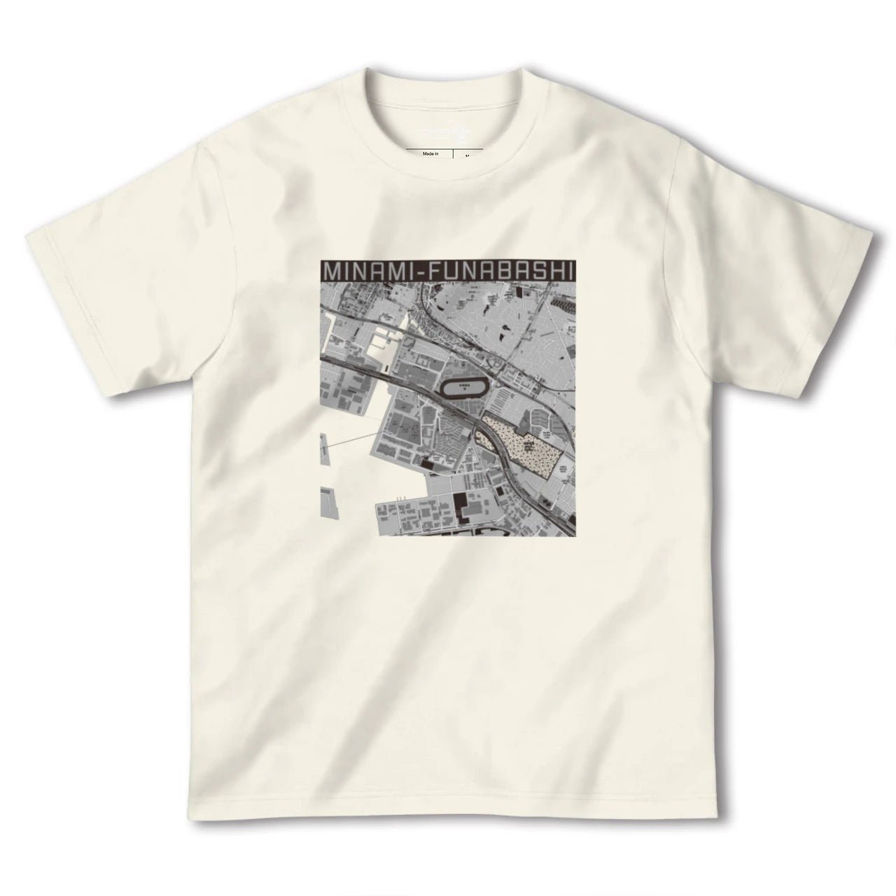 【南船橋(千葉県)】地図柄ヘビーウェイトTシャツ