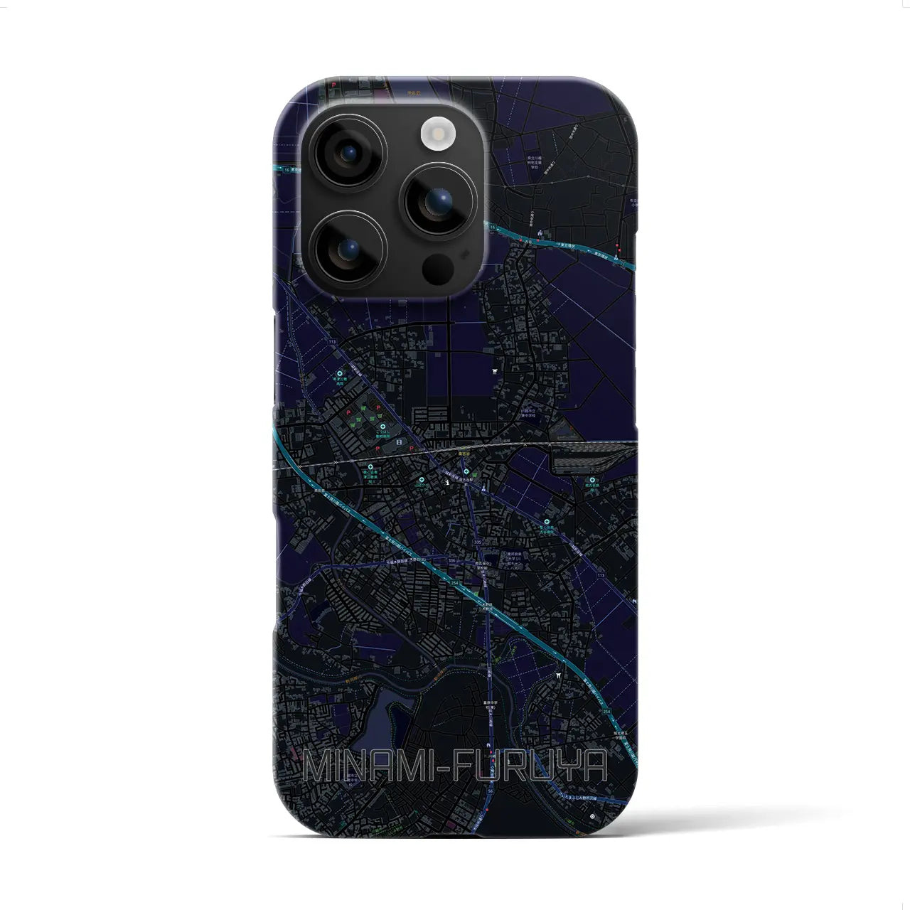 【南古谷(埼玉県)】地図柄iPhoneケース(バックカバータイプ)