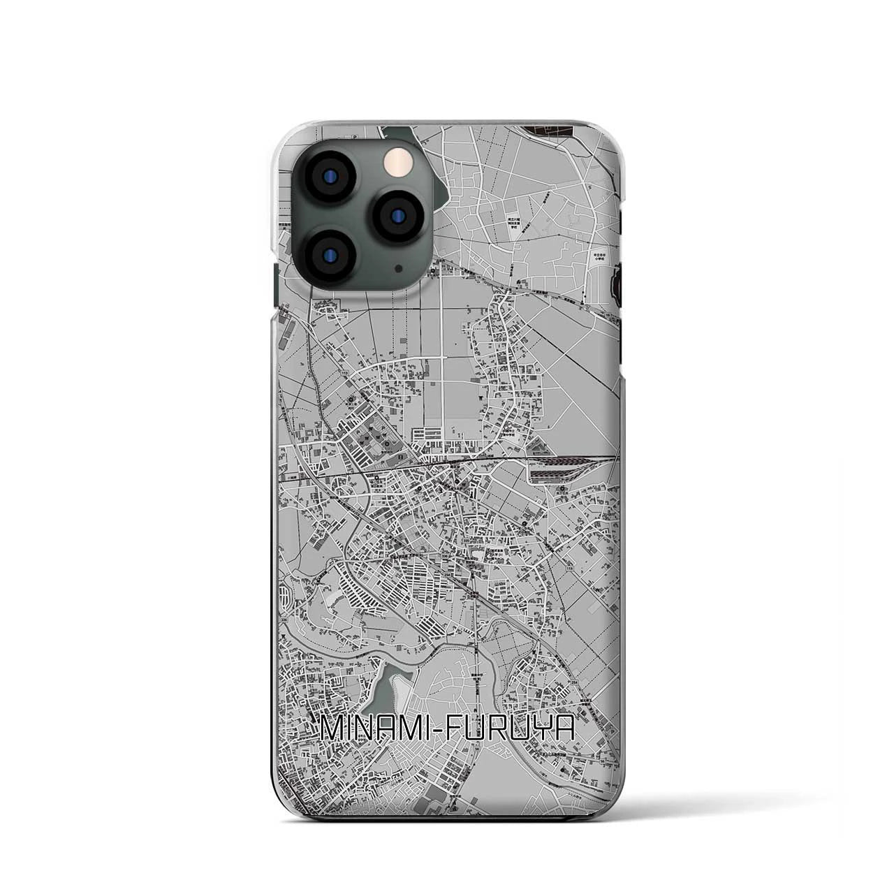【南古谷(埼玉県)】地図柄iPhoneケース(クリアタイプ)