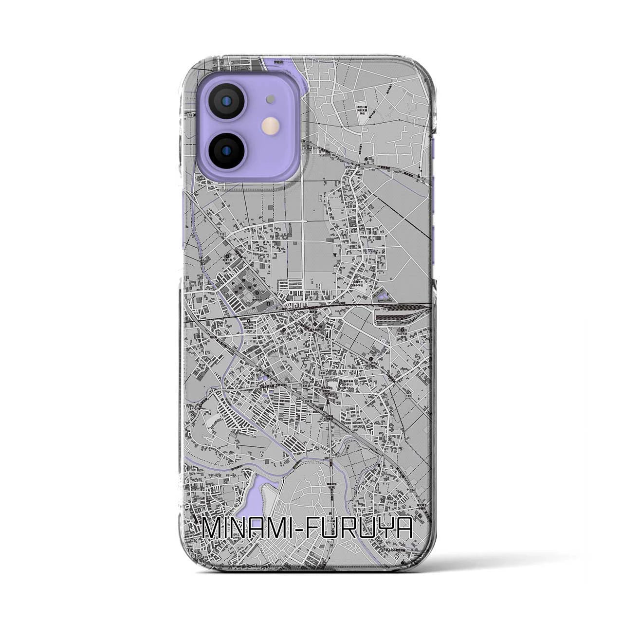 【南古谷(埼玉県)】地図柄iPhoneケース(クリアタイプ)