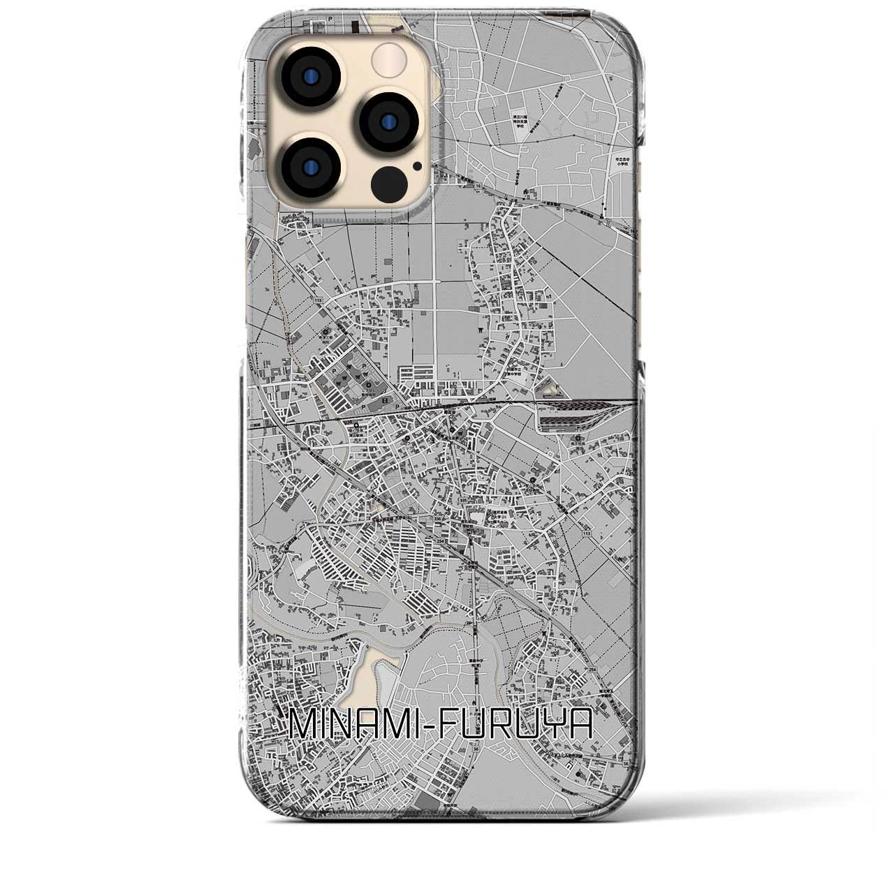 【南古谷(埼玉県)】地図柄iPhoneケース(クリアタイプ)