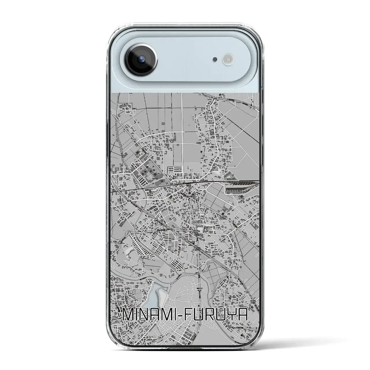 【南古谷(埼玉県)】地図柄iPhoneケース(クリアタイプ)