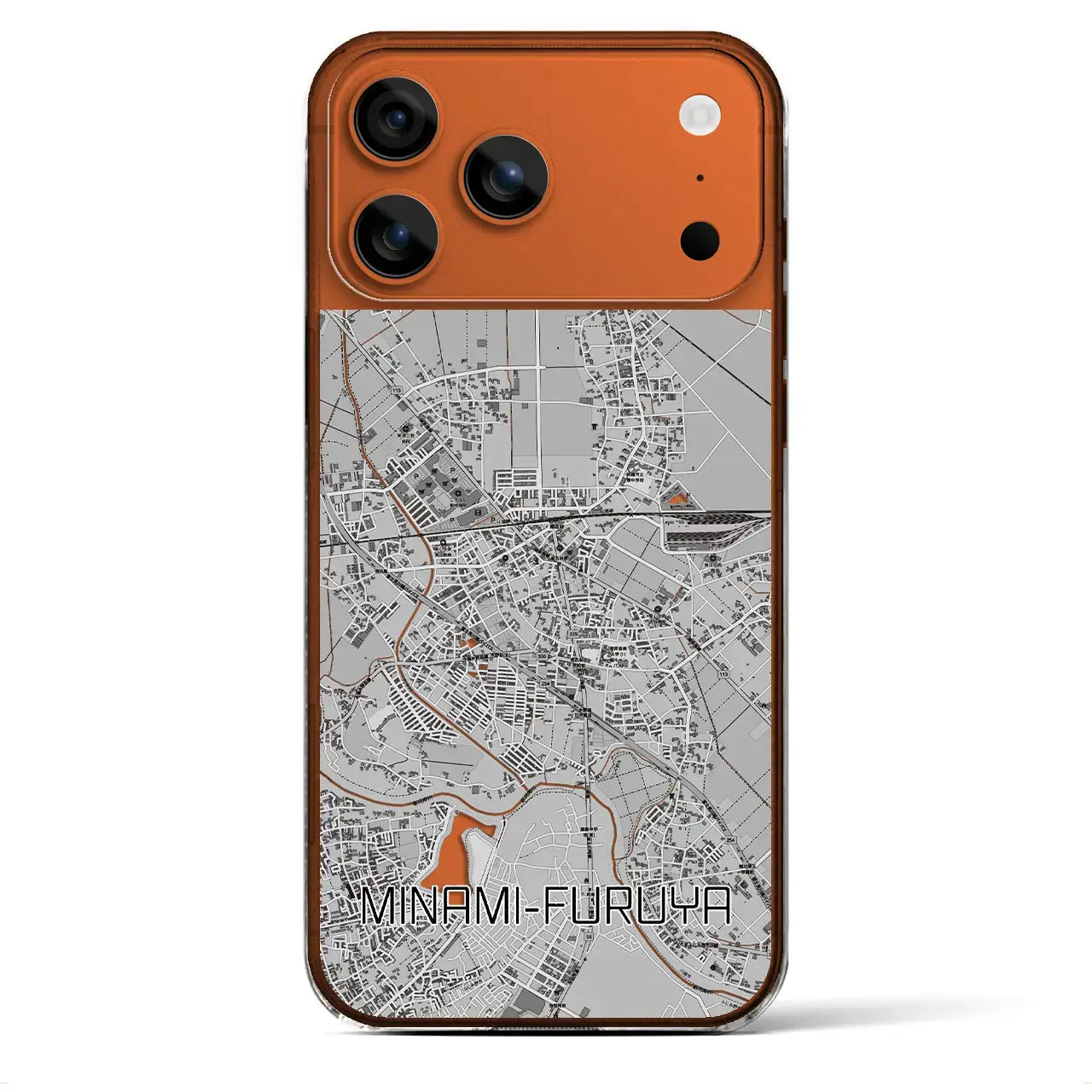 【南古谷(埼玉県)】地図柄iPhoneケース(クリアタイプ)