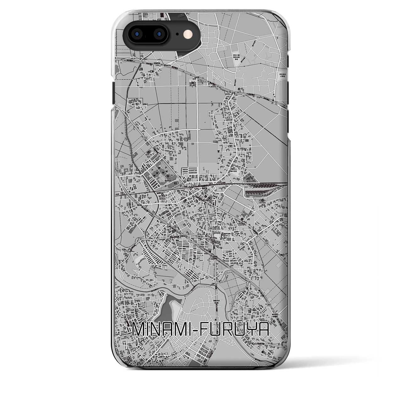 【南古谷(埼玉県)】地図柄iPhoneケース(クリアタイプ)