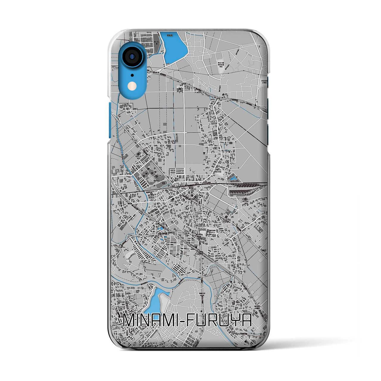 【南古谷(埼玉県)】地図柄iPhoneケース(クリアタイプ)