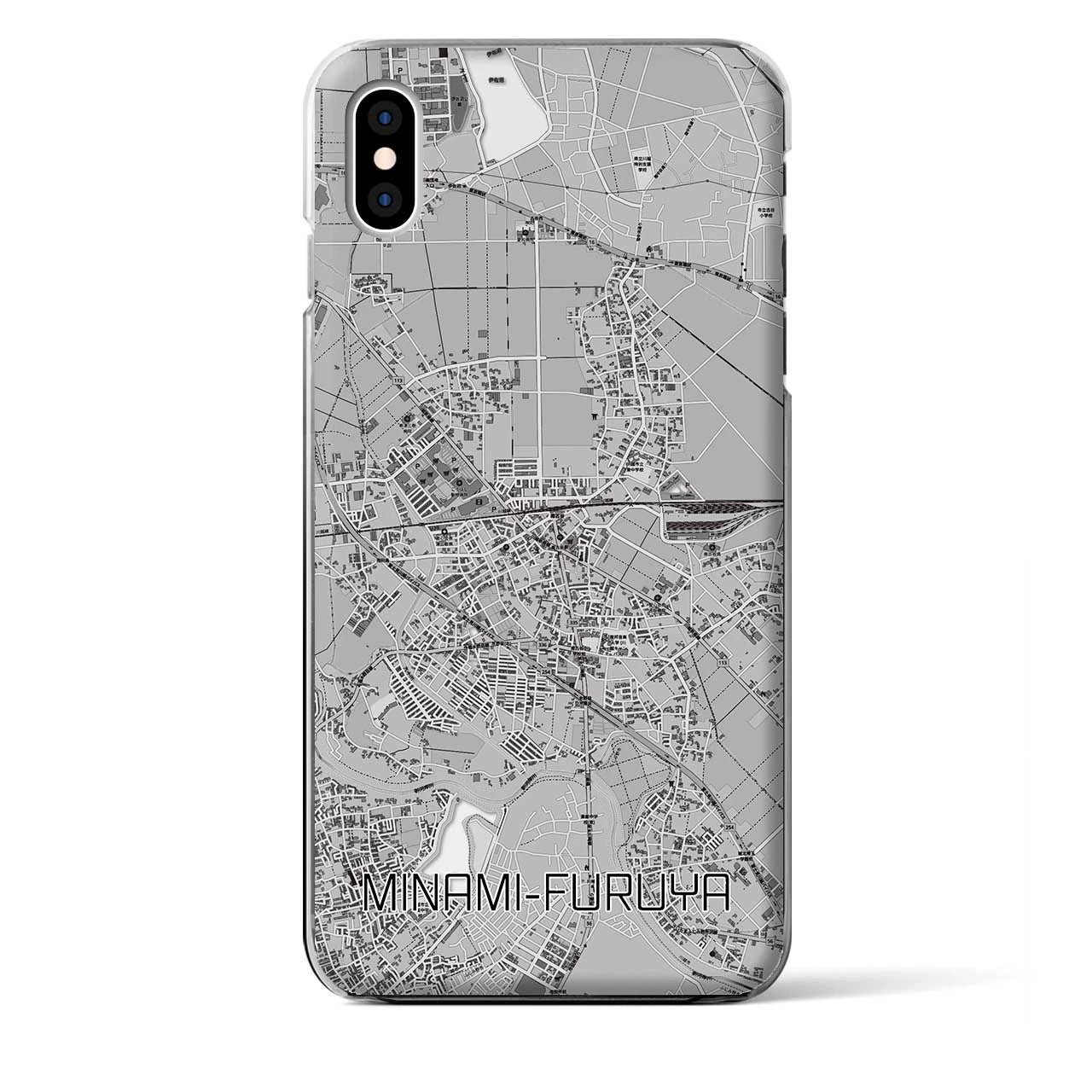 【南古谷(埼玉県)】地図柄iPhoneケース(クリアタイプ)