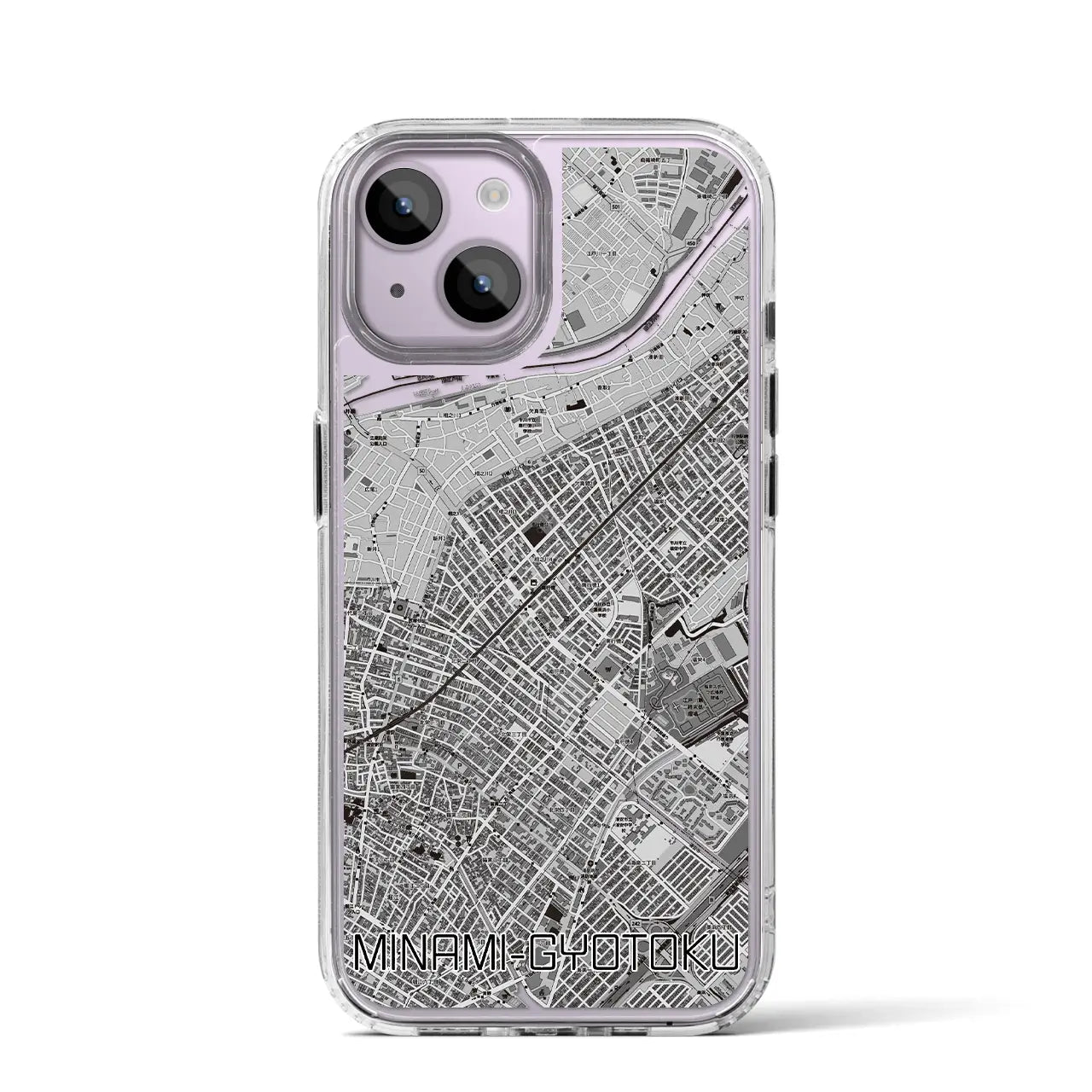 【南行徳(千葉県)】地図柄iPhoneケース(MagSafeタイプ)
