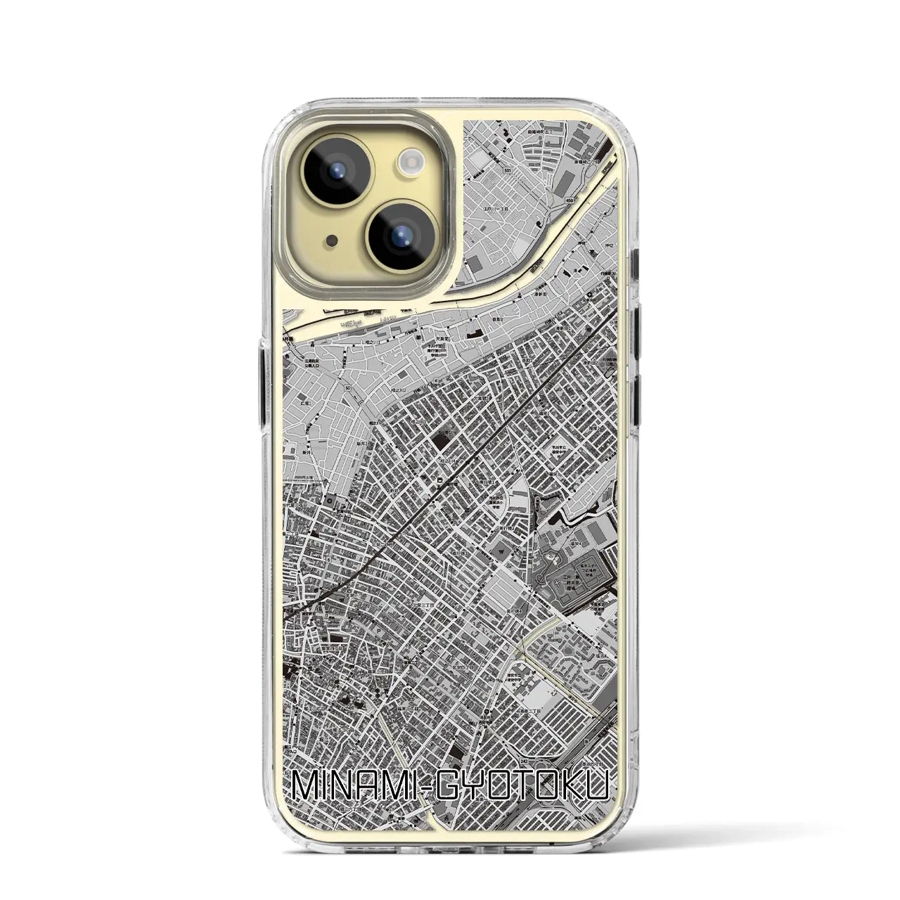 【南行徳(千葉県)】地図柄iPhoneケース(MagSafeタイプ)