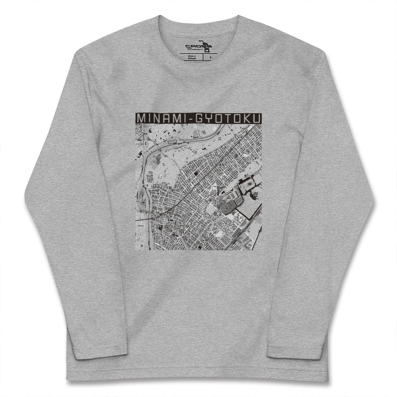 【南行徳(千葉県)】地図柄ロングスリーブTシャツ