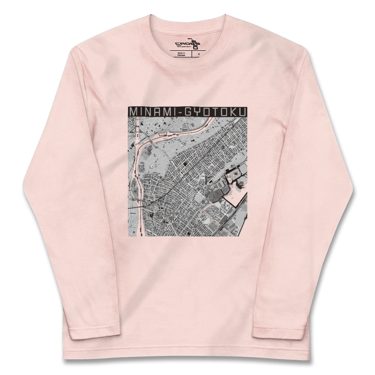 【南行徳(千葉県)】地図柄ロングスリーブTシャツ