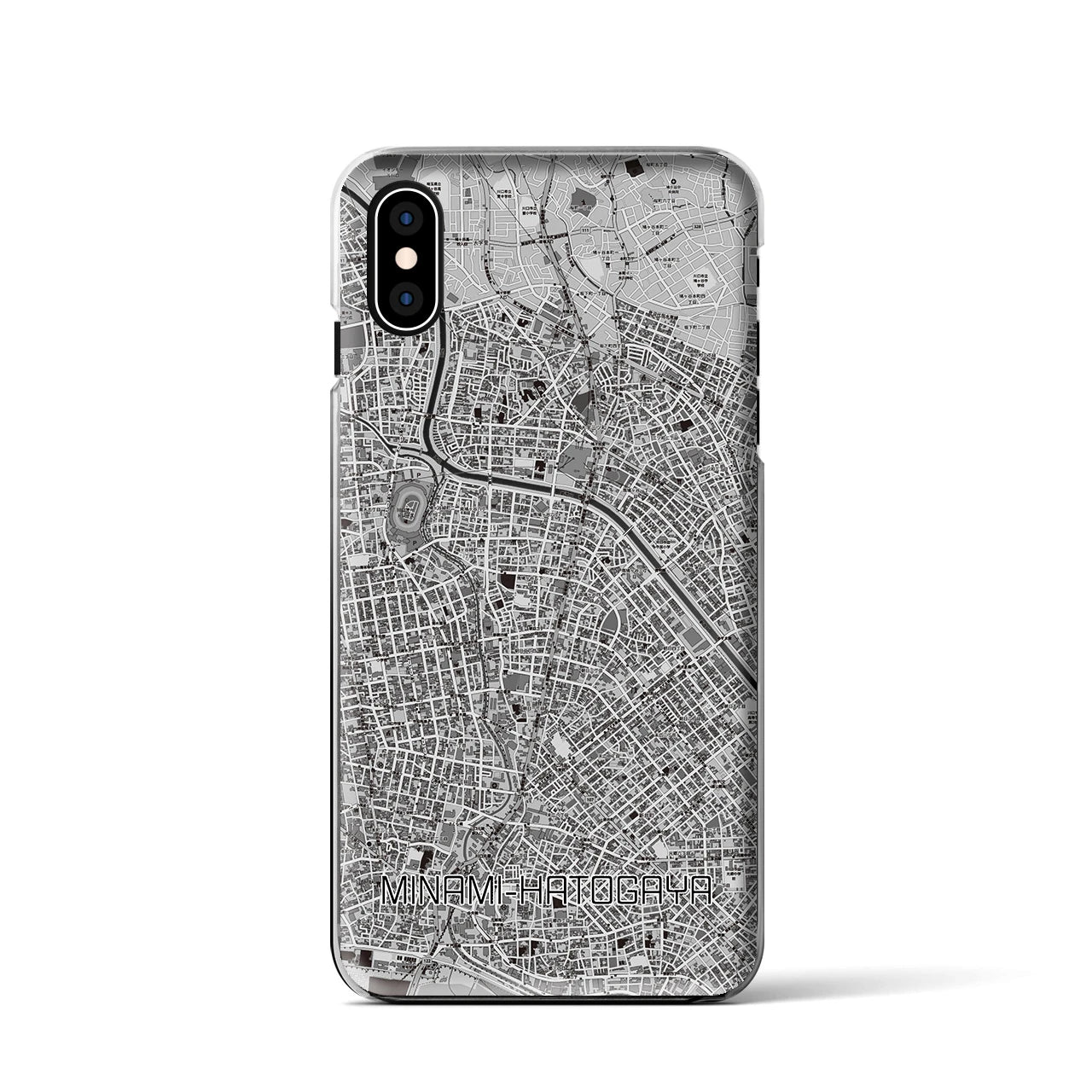 【南鳩ヶ谷(埼玉県)】地図柄iPhoneケース(クリアタイプ)