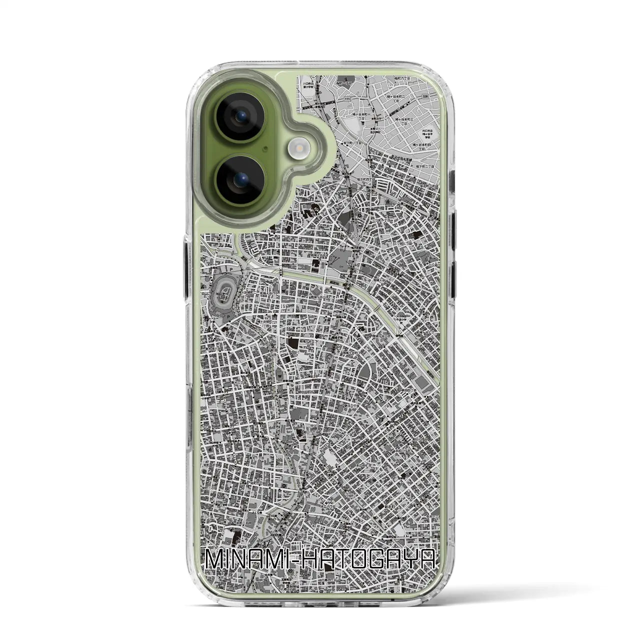 【南鳩ヶ谷(埼玉県)】地図柄iPhoneケース(MagSafeタイプ)