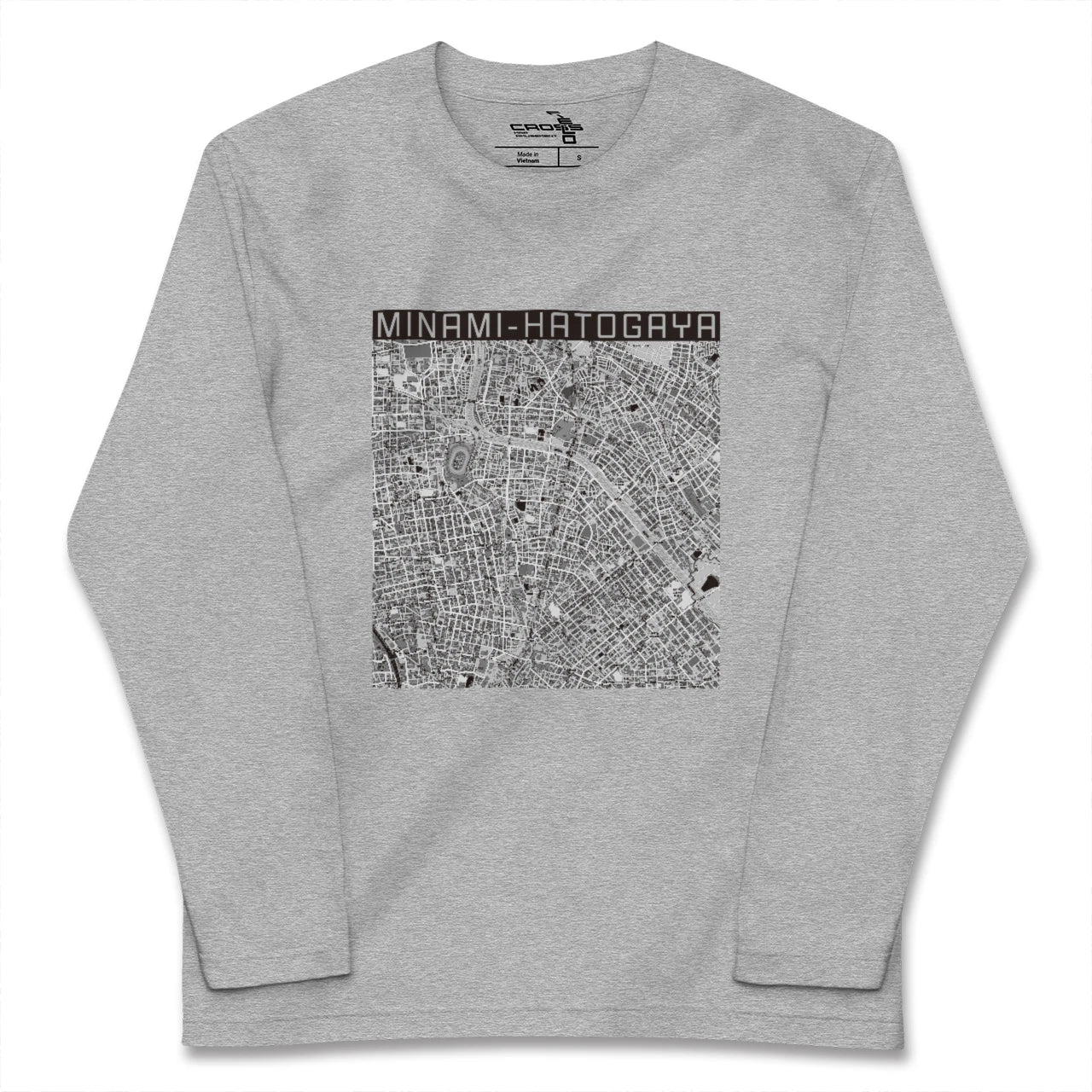 【南鳩ヶ谷(埼玉県)】地図柄ロングスリーブTシャツ