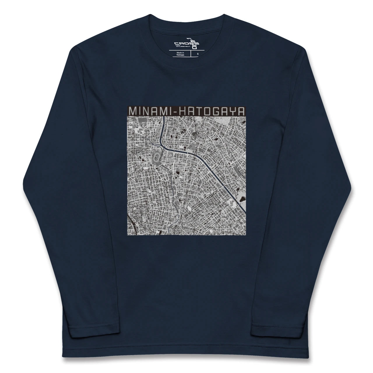 【南鳩ヶ谷(埼玉県)】地図柄ロングスリーブTシャツ