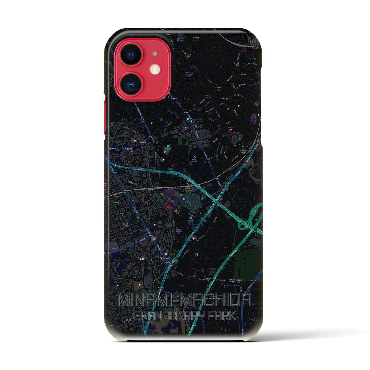 【南町田グランベリーパーク(東京都)】地図柄iPhoneケース(バックカバータイプ)