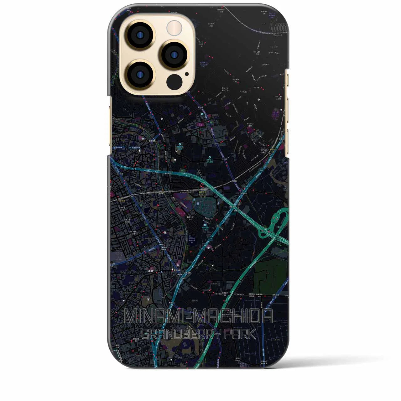 【南町田グランベリーパーク(東京都)】地図柄iPhoneケース(バックカバータイプ)