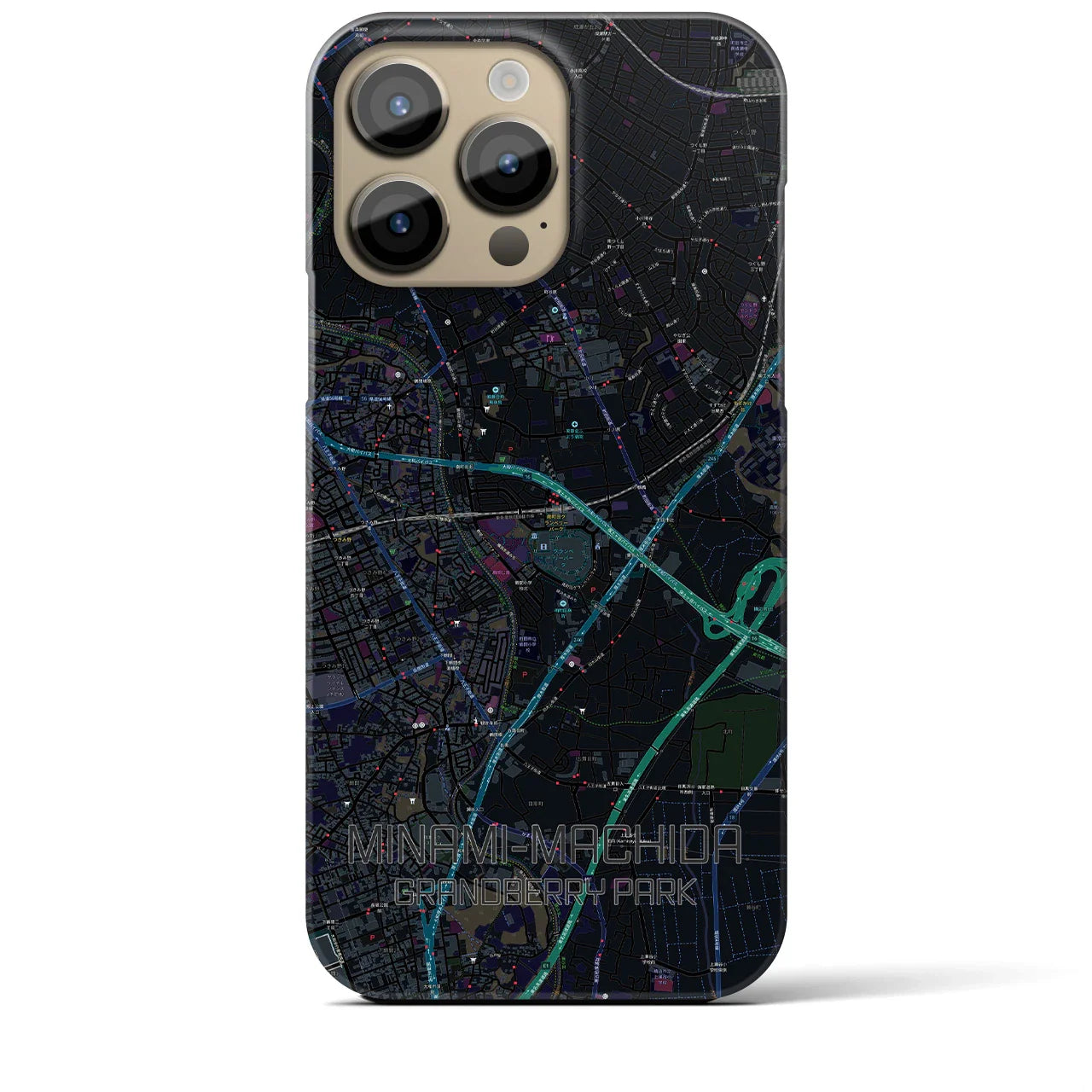 【南町田グランベリーパーク(東京都)】地図柄iPhoneケース(バックカバータイプ)